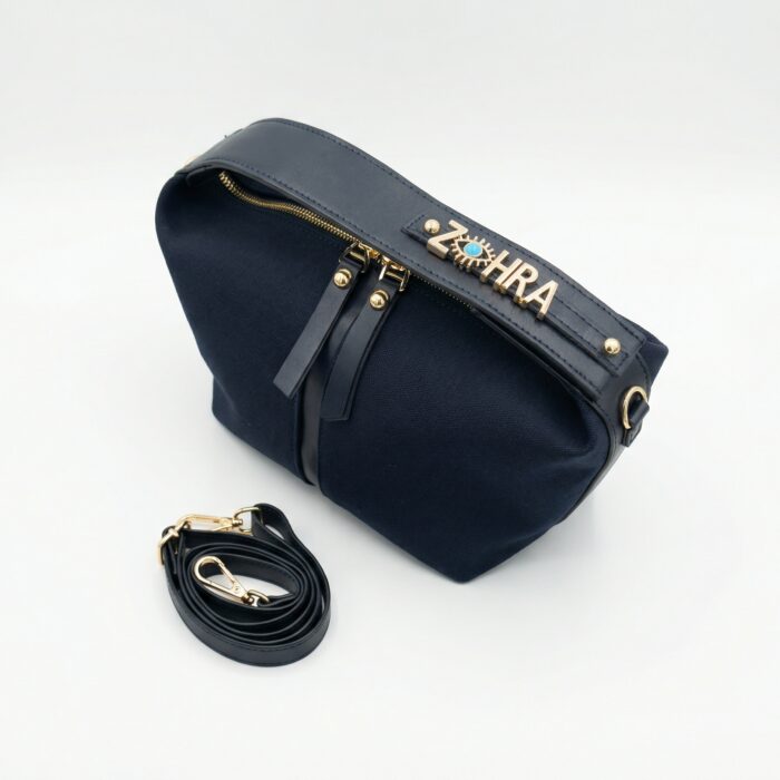 Lacivert Charm Çanta